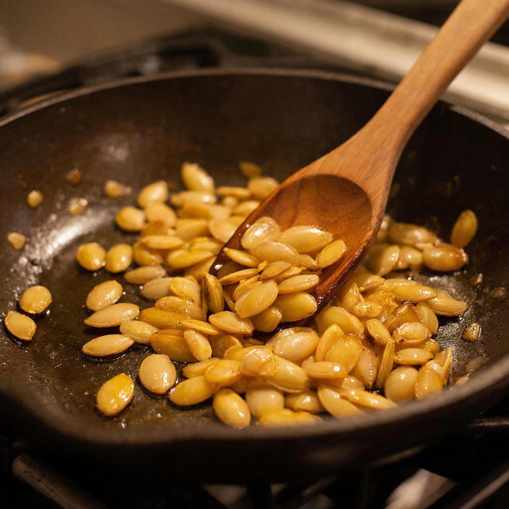 Тыквенные семечки для салата со свеклой обжаривание тыквенных семечек на сковороде