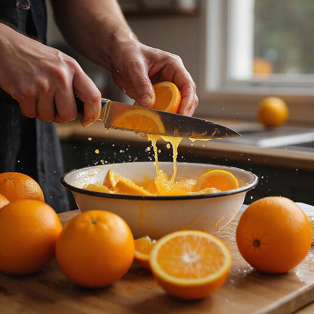 Подготовка апельсина для салата со свеклой вырезание филе апельсина для салата