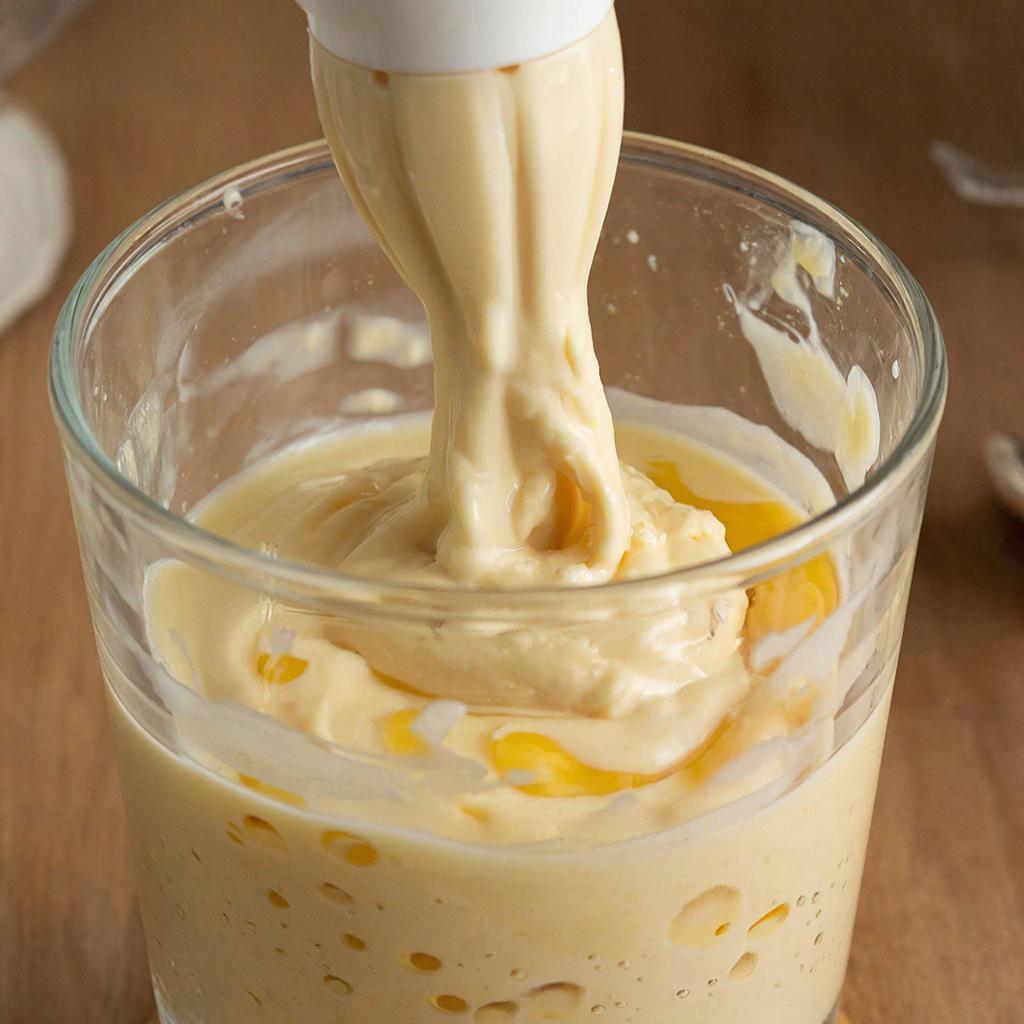 Процесс приготовления майонеза взбивание майонеза на вареных желтках блендером