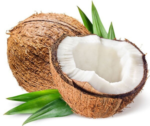 Расколотый кокосовый орех