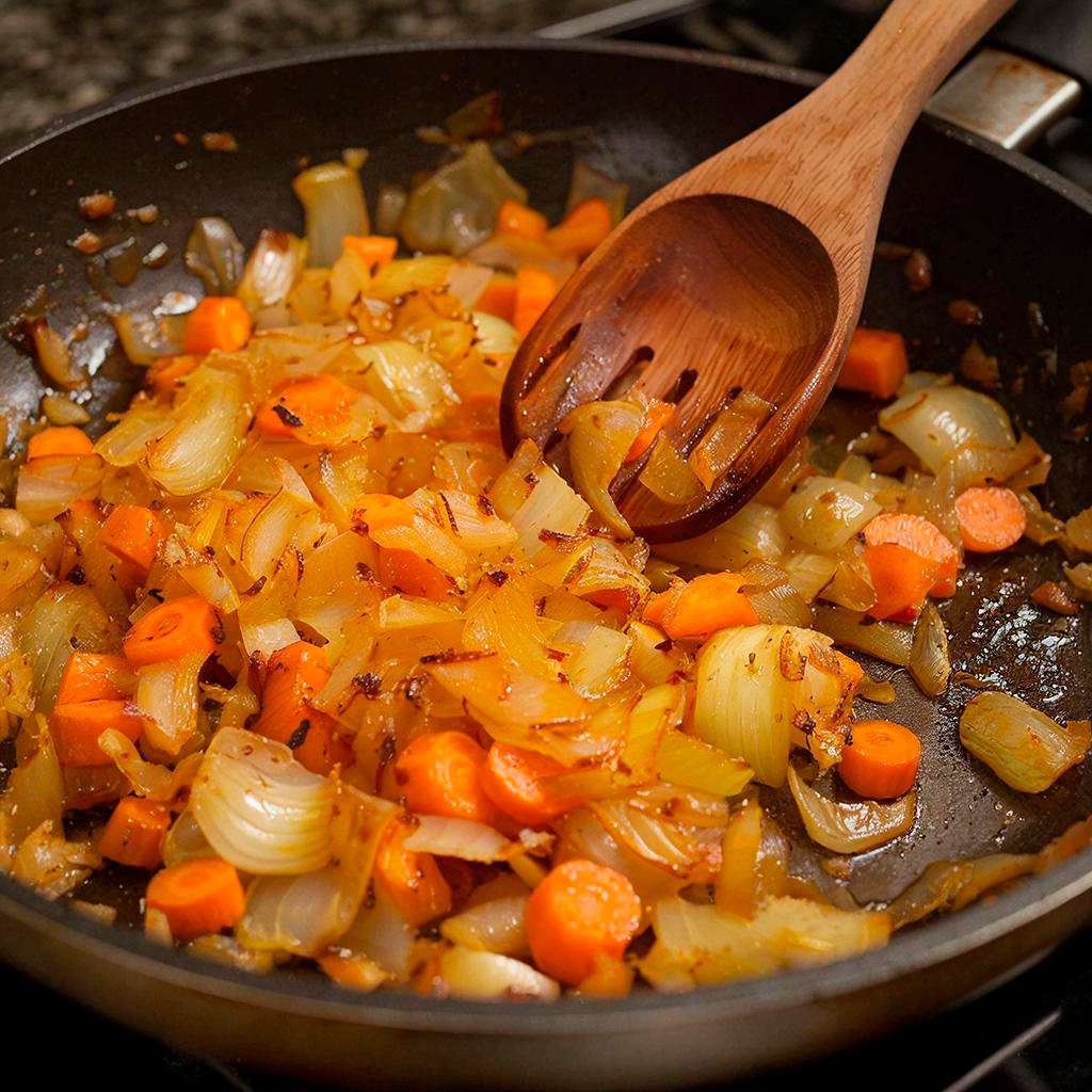 Приготовление зажарки для горохового супа зажарка из лука и моркови для горохового супа