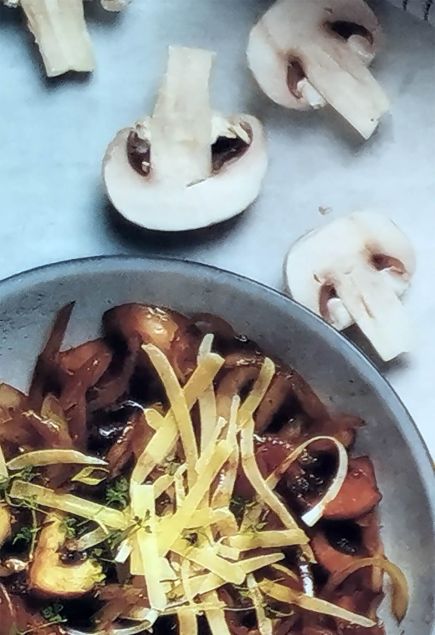 Начинка для блинов с грибами и сыром