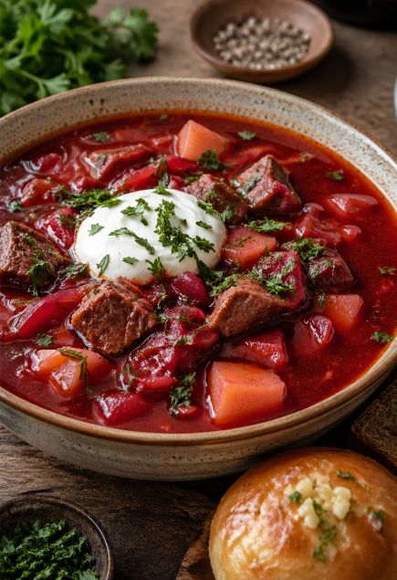 Борщ классический с мясом