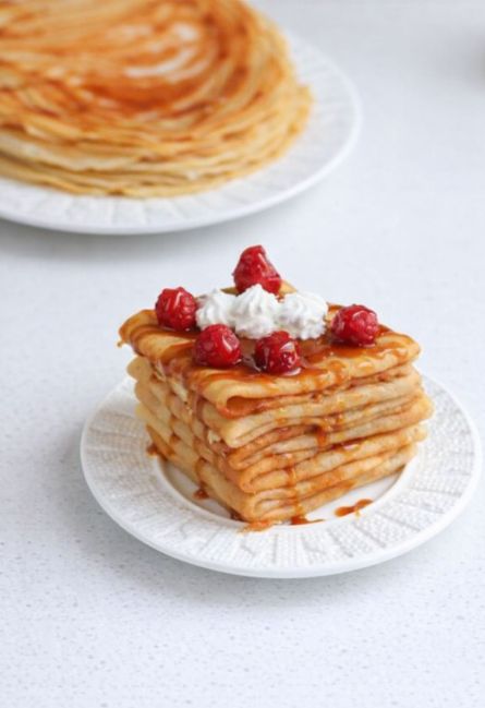 Тонкие веганские блины на кокосовом молоке