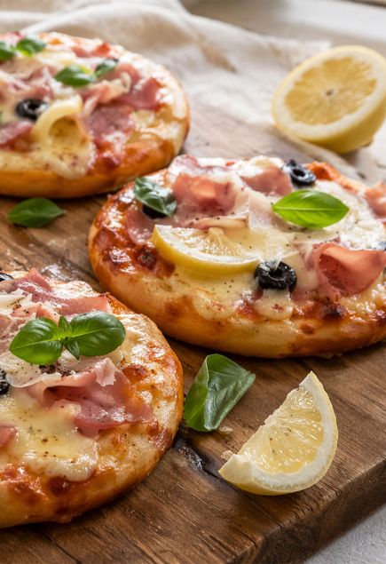 Пиццетты с лимоном