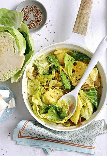 Пряная капуста с имбирем и чесноком