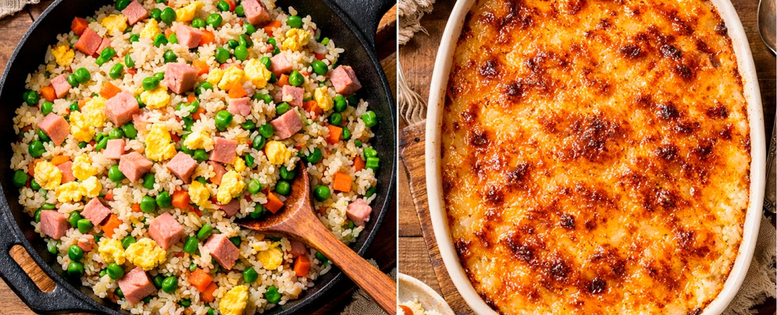 Что приготовить из вареного риса – жареный рис и пудинг