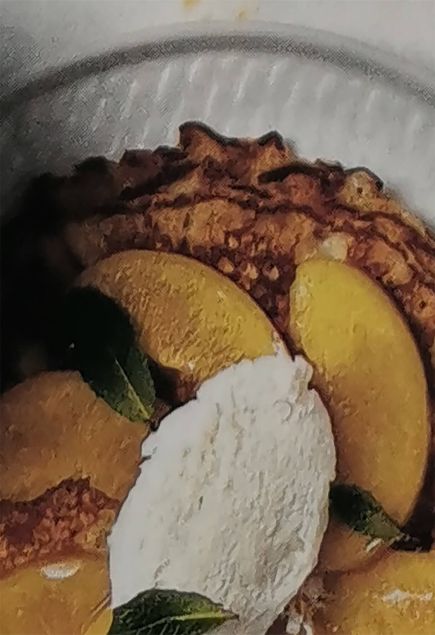 Начинка для блинов из рикотты с персиком