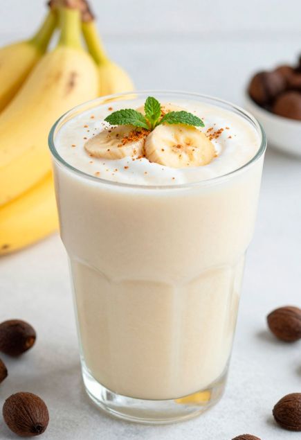 Смузи с бананом и финиками