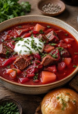 Борщ классический с мясом