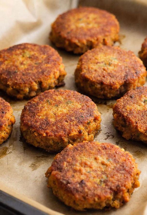 Котлеты из нута в духовке