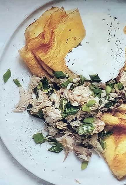 Начинка для блинов из скумбрии со сметаной и луком