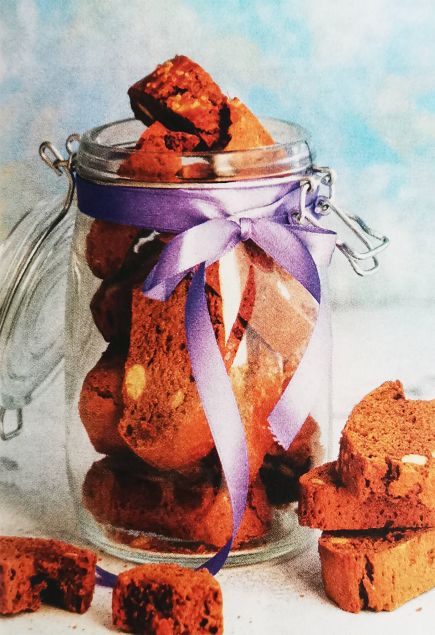 Шоколадные бискотти с солью