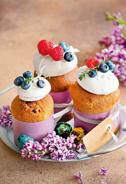 Пасхальный кулич на сливках