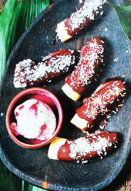 Бананы в глазури