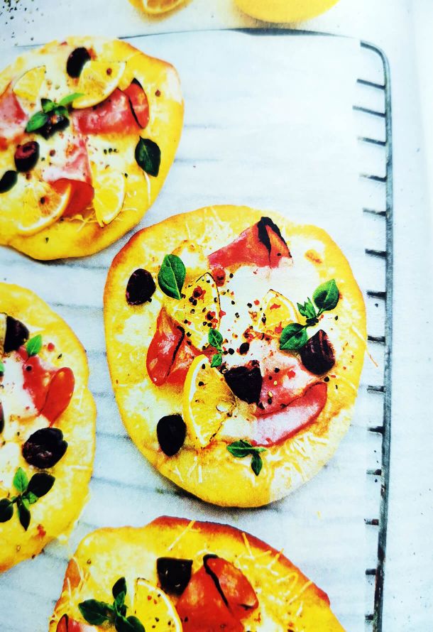 Пиццетты с лимоном