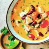 Суп с красной фасолью и куриным филе