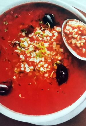 Томатный суп с булгуром