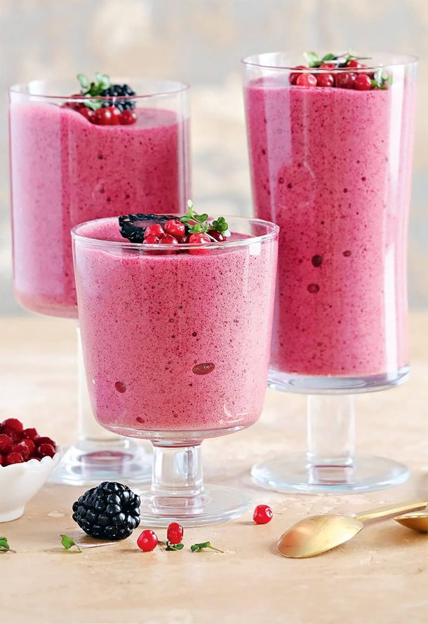 Мусс из ягод со стевией