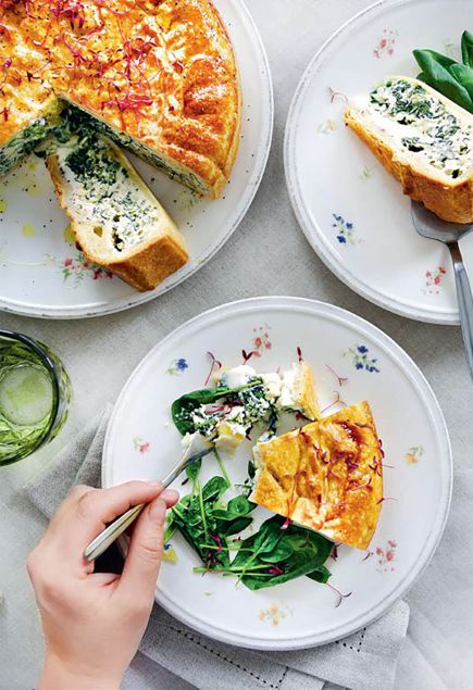 Итальянский пирог со шпинатом