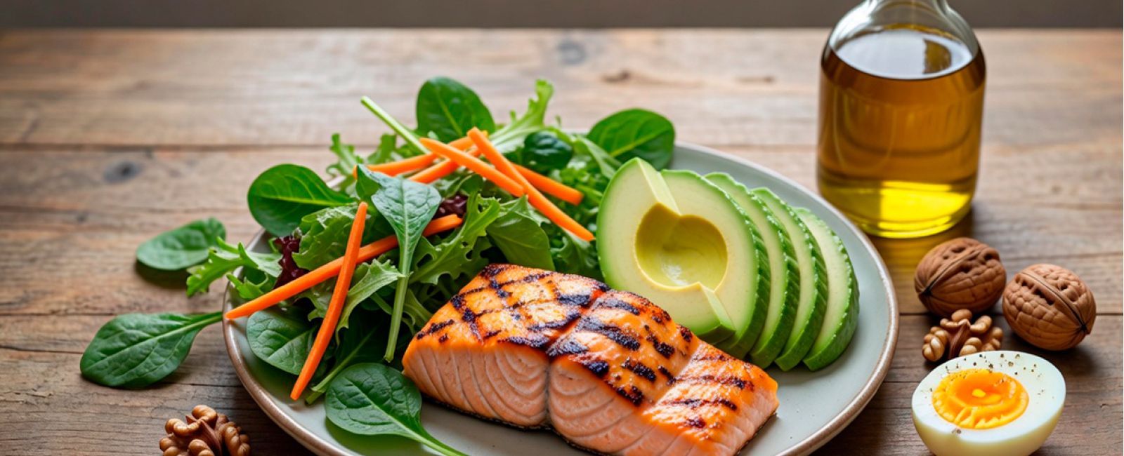 Полезные жиры в рационе – рыба, авокадо, оливковое масло и орехи
