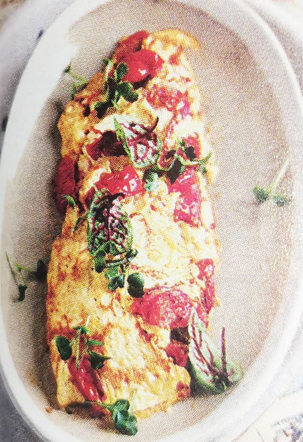 Французский омлет с творожным сыром