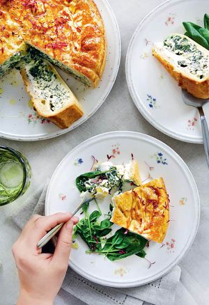 Итальянский пирог со шпинатом